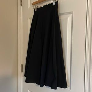 Uniqlo knee length navy skirt
